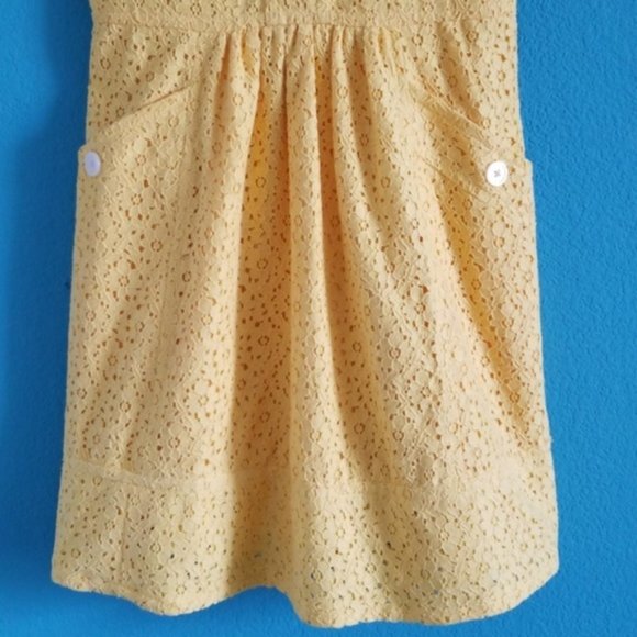 {Marc by Marc Jacobs} Yellow Eyelet Flower Dress - Picture 3 of 8